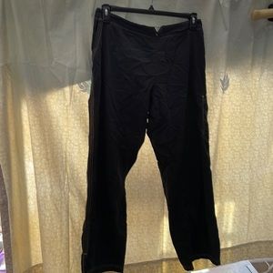 Medwear sXL by Mayhill uniforms Black with tan stitching detail scrub pants